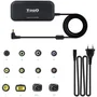 TOOQ Cargador Universal 90W con 12 Conectores y Puerto USB TQLC-90BS02M